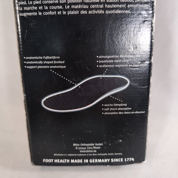 Birko Active Outdoor Fun Mesh Insoles Black gr. 38 7 - 7.5 US NEW Birkenstock - Picture 6 of 13